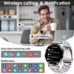 LIGE Business Men Smart Watch 2026 Bluetooth Call Watches Heart Rate Blood Oxygen Monitor 1.38'' HD Screen Waterproof Smartwatch - Image 4