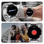 LIGE Business Men Smart Watch 2026 Bluetooth Call Watches Heart Rate Blood Oxygen Monitor 1.38'' HD Screen Waterproof Smartwatch - Image 2