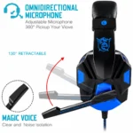 Wired Gaming Headphones With Microphone | 120° Adjustable PC Bass Stereo Gamer Headset - Image 6